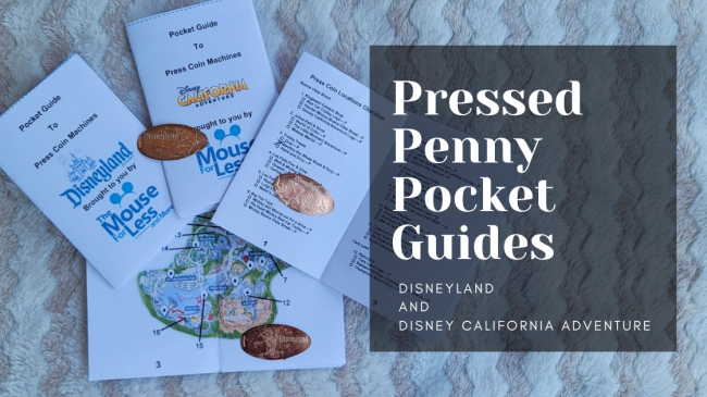 Disneyland Pressed Coins for pennies and quarters Pocket Guides