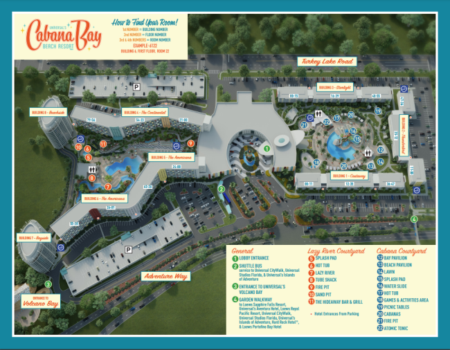 Universal Studios Islands of Adventure - 2004 Park Map