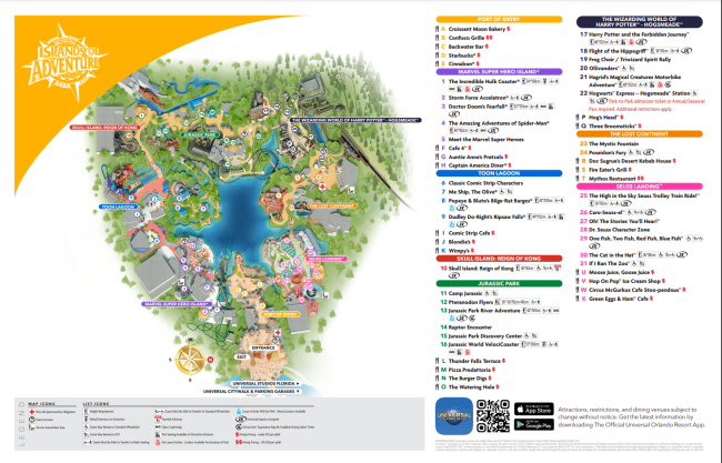 Universal Orlando Resort Park Maps - Universal Studios Orlando Vacation  Packages, Discounts, Hotels, Park Tickets