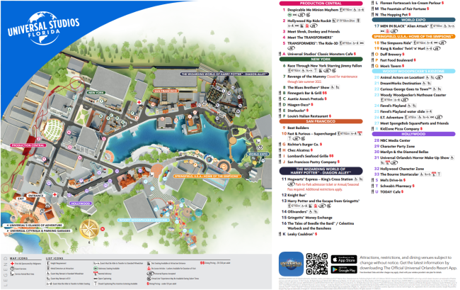 New Universal park map - Orlando Theme Park News