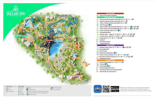 Islands Of Adventure - Attraction information and Park Map