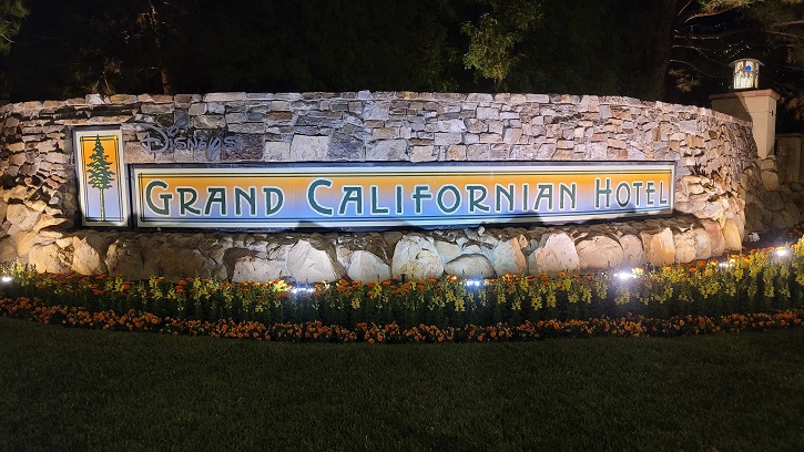 Disneyland Grand Californian Hotel and Spa Sign