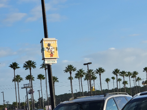 Mickey Parking Sign