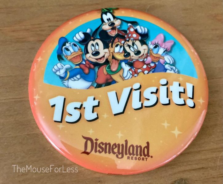 first visit to disney world button