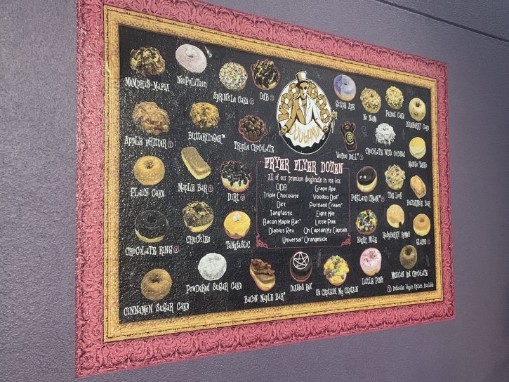 Voodoo Doughnut Menu