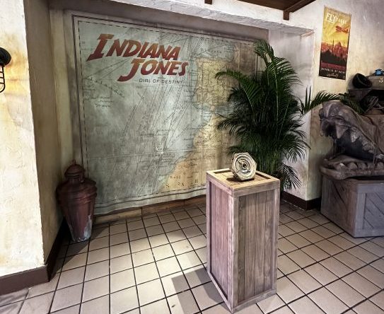 Indiana Jones and the Den of Destiny Bar photo opp