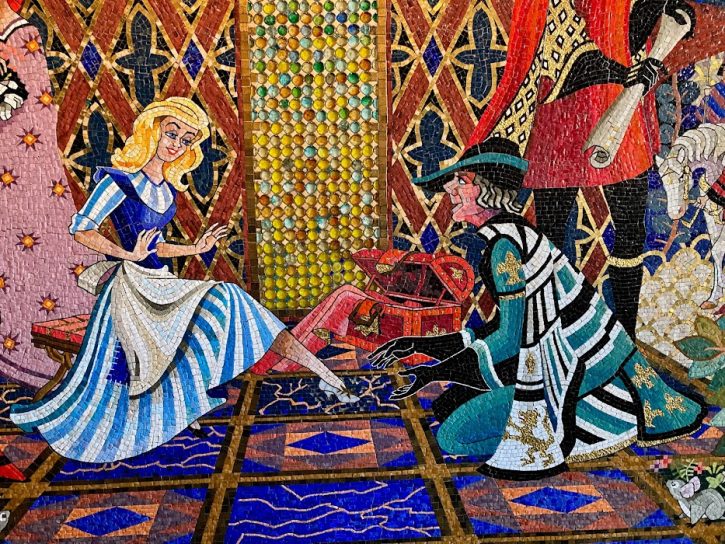 Educational Mosaic in Cinderella's Castle