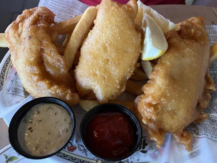 Fish and Chips Rose & Crown EPCOT