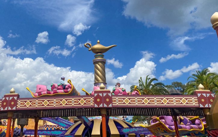 Image of side of the Magic Carpets of Aladdin.