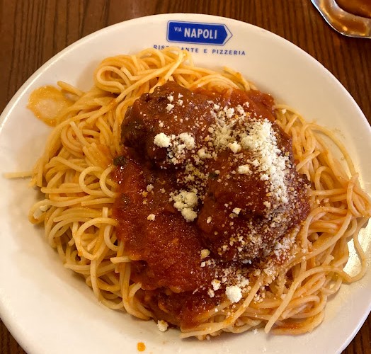 Via Napoli Epcot Spaghetti and Meatballs