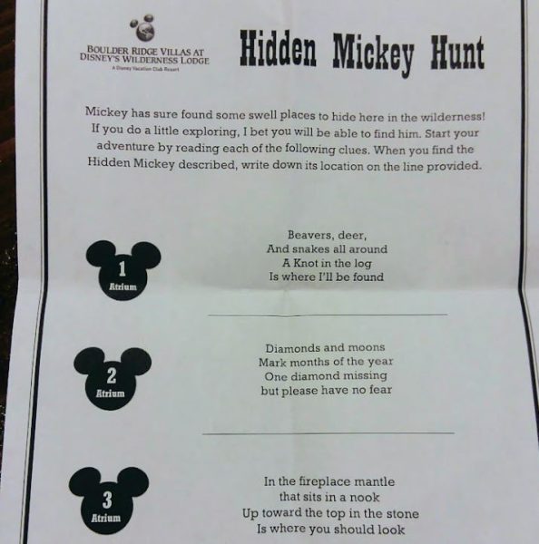 Free Hidden Mickey Hunt