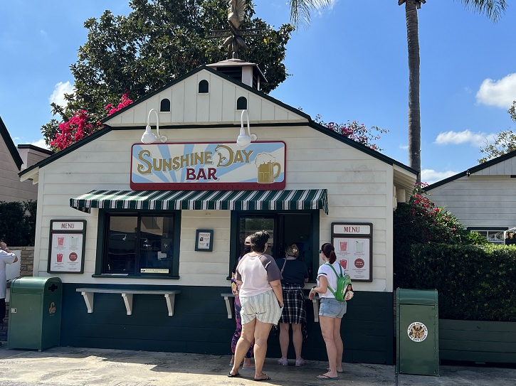 Sunshine Day Bar Menu - Disney's Hollywood Studios