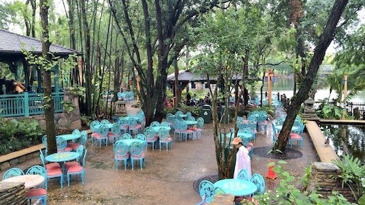 Flame Tree Barbecue Seating area