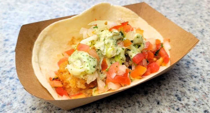 Disney California Adventure Food and Wine Festival Baja-style Fish Taco