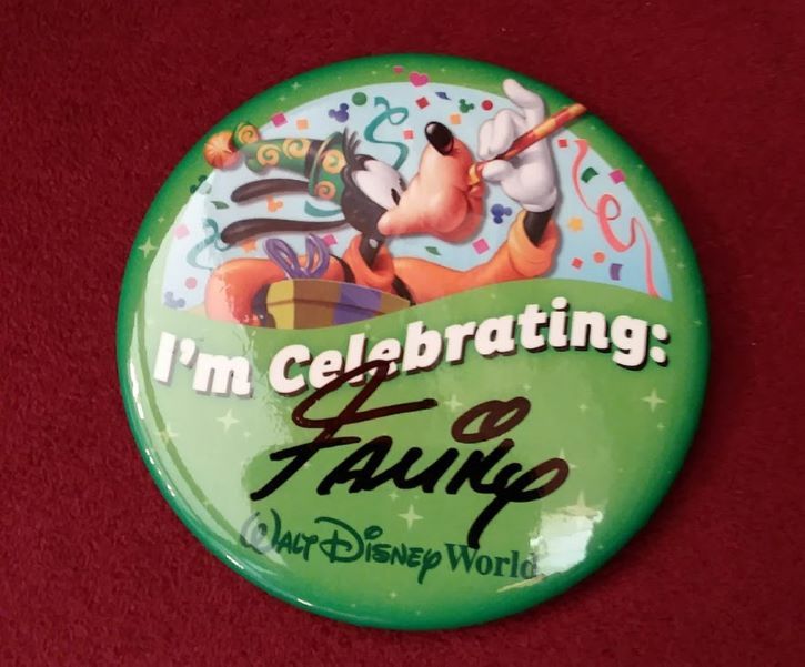 Free Celebration Button Walt Disney World