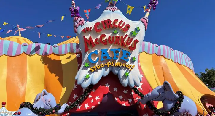 Circus McGurkus Cafe Stoo-pendous Pickup Menu