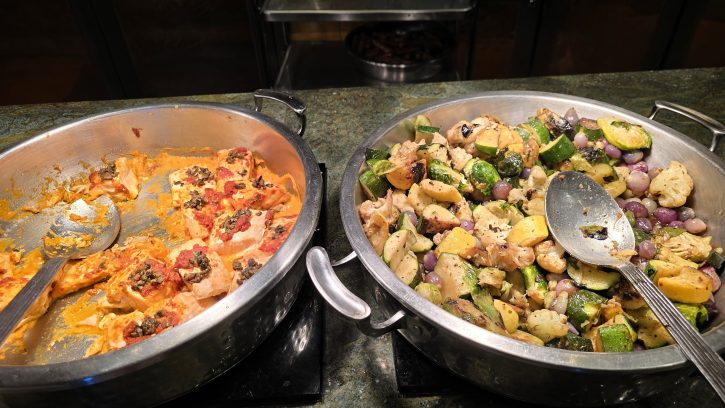 Fish of the Day and Seasoned Vegetables