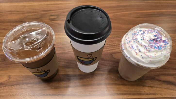 The Sketch Pad Cafe drinks