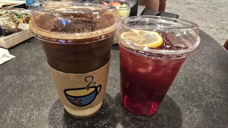 The Sketch Pad Cafe drinks