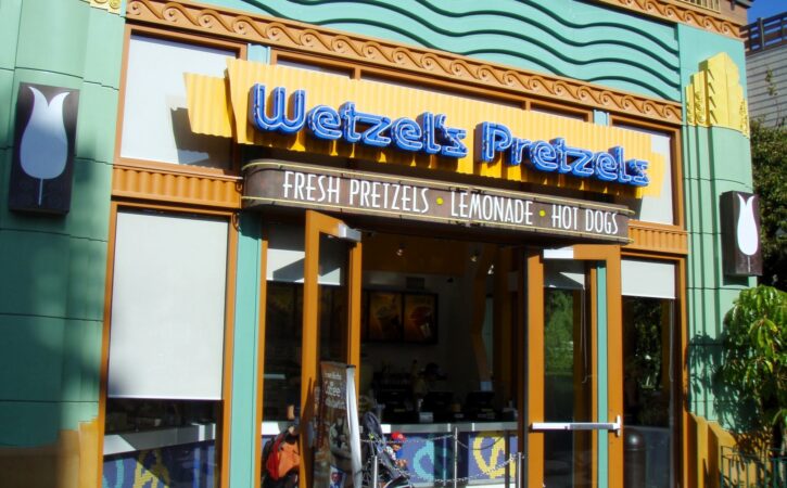 Wetzel's Pretzels Menu