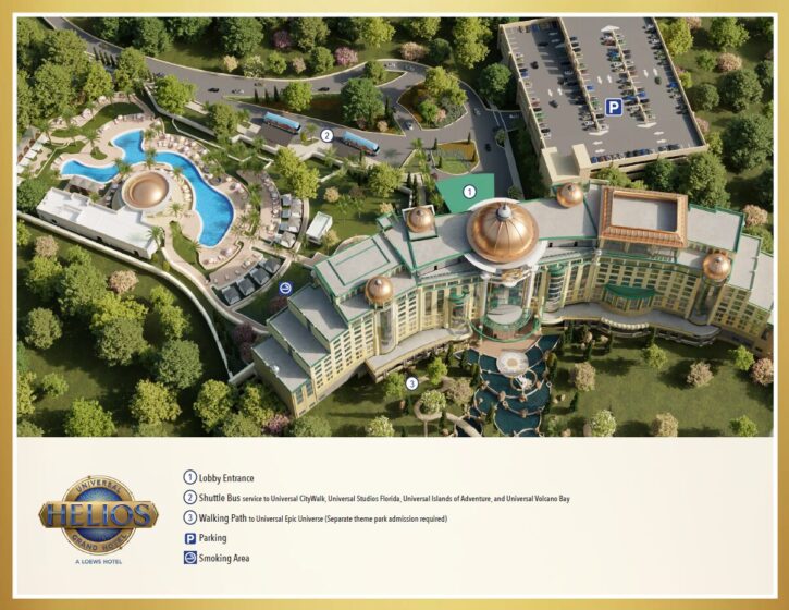 Universal Helios Grand Hotel Map