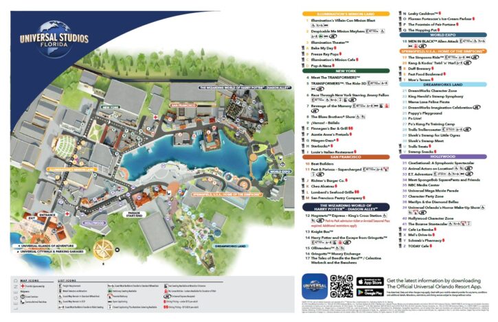 Universal Orlando Map