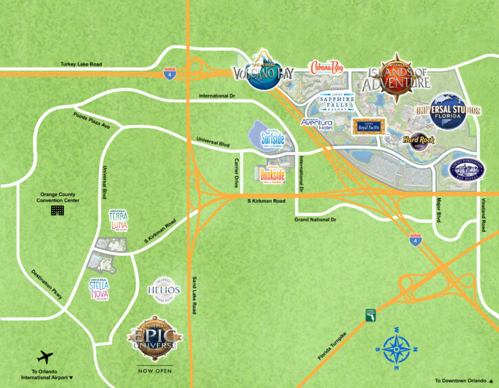 Universal Orlando Property Map