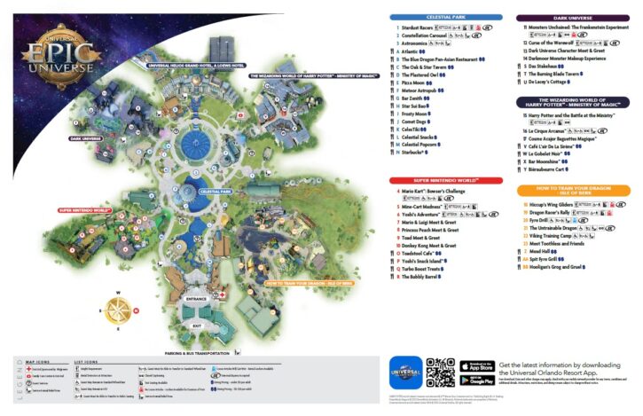Universal Orlando Epic Universe Map