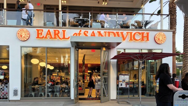 Earl of Sandwich menu